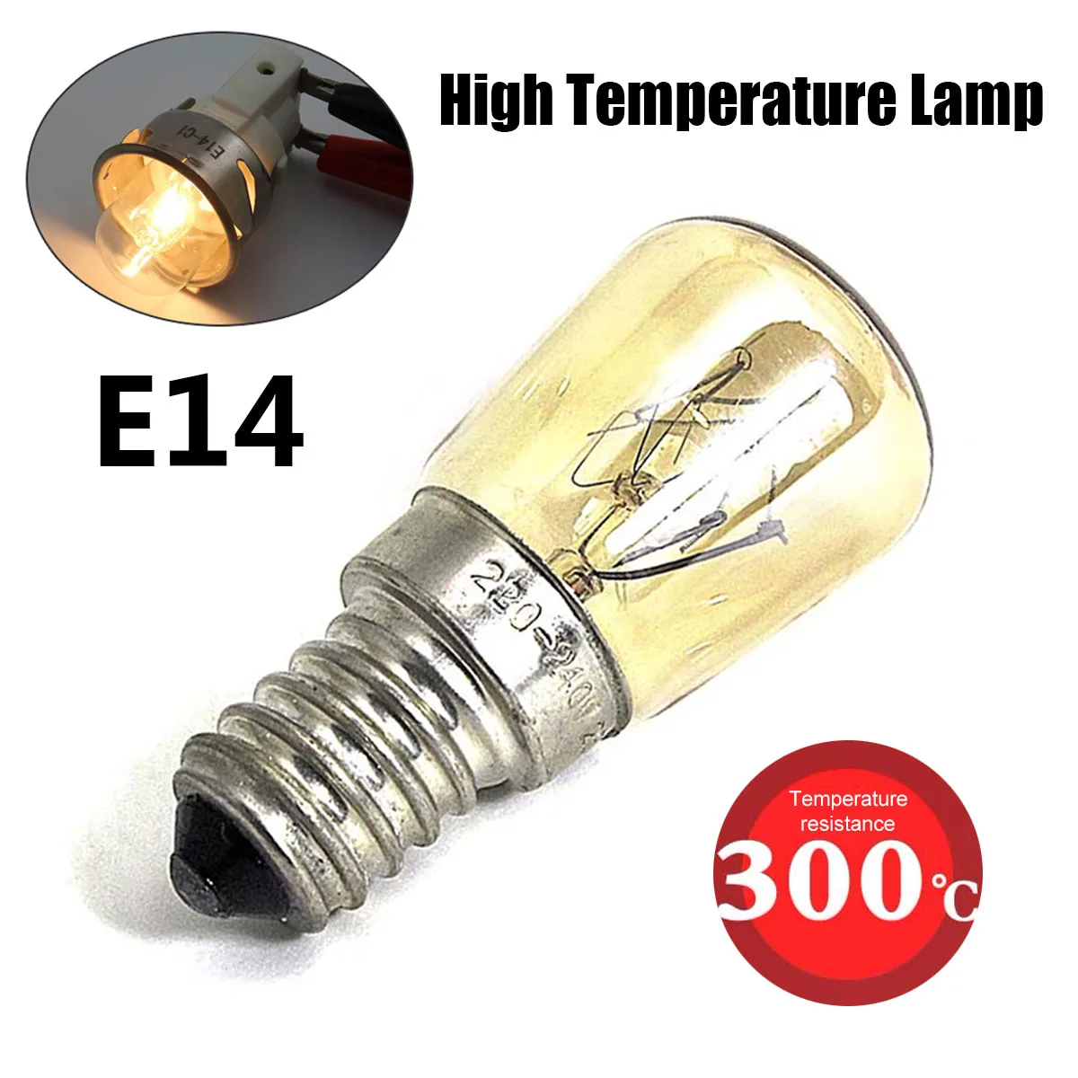 E14 25w 15w Lamps Oven Light Cooker Heat Bulb 220-240v High Resistant K7F9  