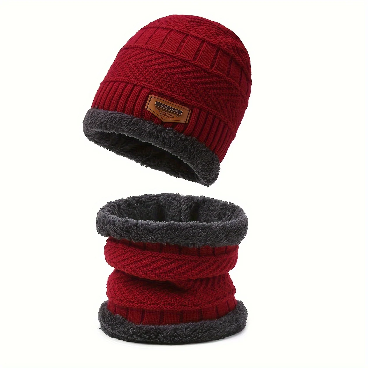 Winter Herren Strick mütze Herbst/Winter Damen neue Baumwoll mütze mit Samt Woll mütze Herren Kalt mütze für Wärme – Detail 7