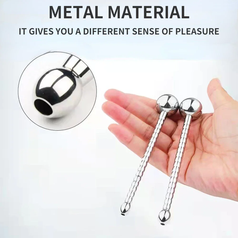 Stainless Steel Hollow Urethral Stimulator Plug Penis Plug Urethra Stimulate Dilator Male Masturbator Erotic Sex Toys for Men