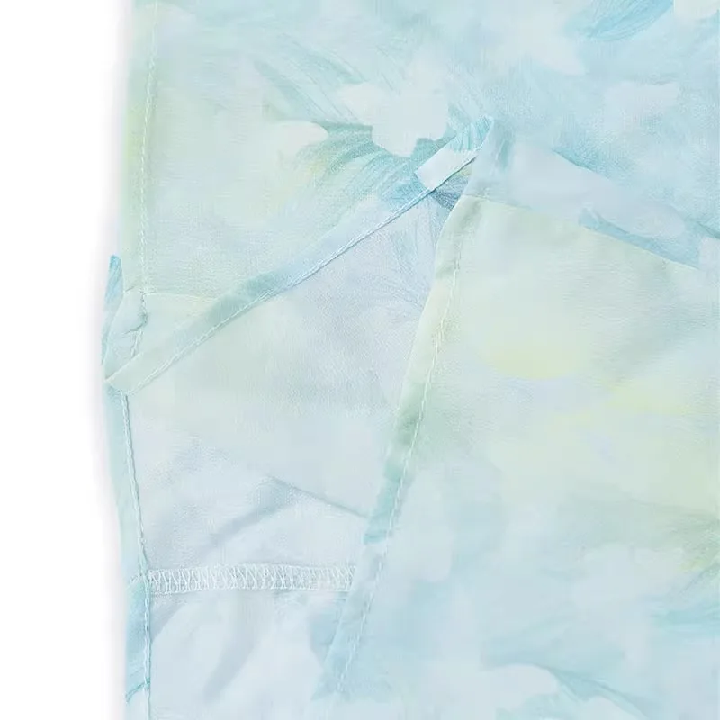 2023 Women's Fashion New Style Natural Mulberry Silk Crepe De Chine Women's High Waist Long Beach Big Swing Skirt Double Layer