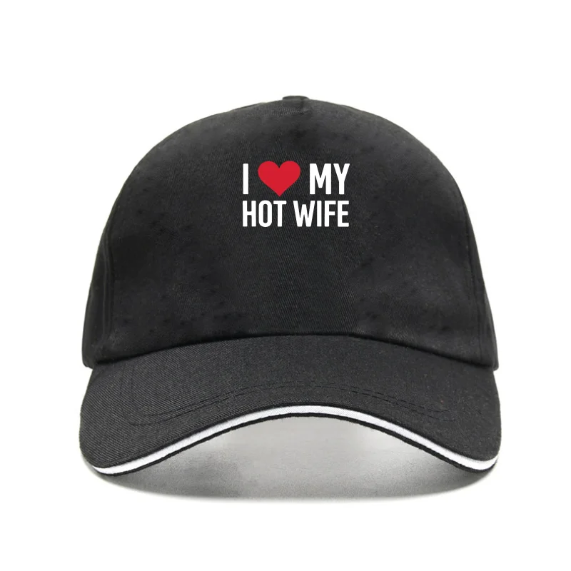 

I Love My Hotwife Valentine's Day Graphic Bill Hats Funny Love Bill Hat Graphic Saying Sarcasm Baseball Cap