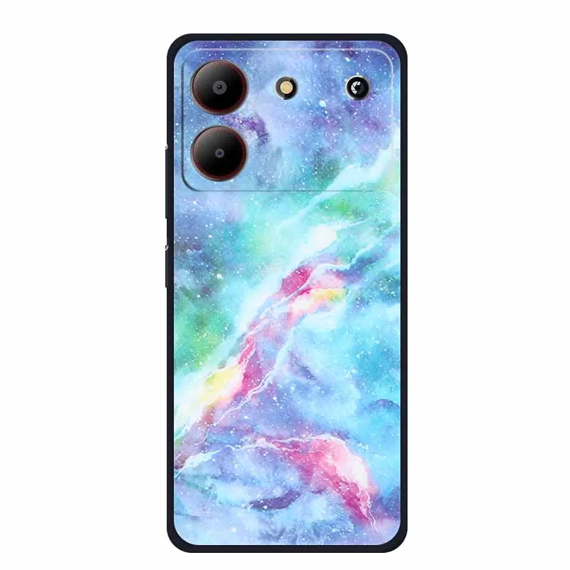 Marble TPU Soft Silicone Back Cover - Colorful Phone Case