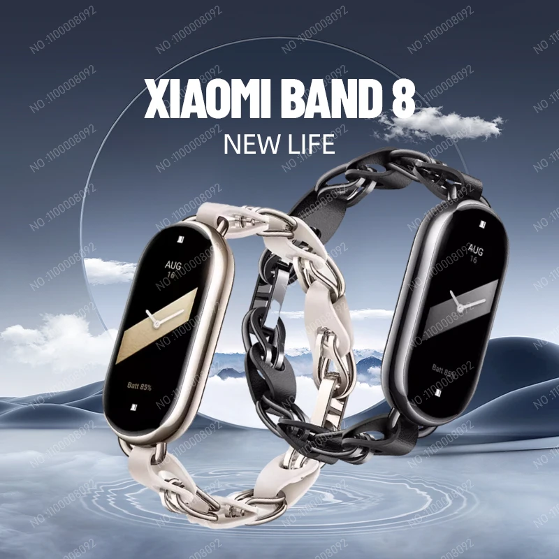 Xiaomi-Bracelet connecté Mi Band 8, version globale, écran AMOLED 1.62, ATA/ELD8, capteur d'activité physique avec suivi du taux d'oxygène dans le sang, étanche