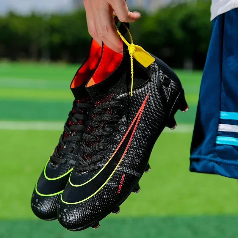 Advanced FG/TF Training Shoes Adult Outdoor Football Shoes Spring Men's Anti Slip Football High Top Boots