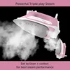 1800W Smart Iron with Auto Lift for Clothes, Sewing, Quilting and Hand Ironing Soleplate Steam Iron Pink Electric Irons 6