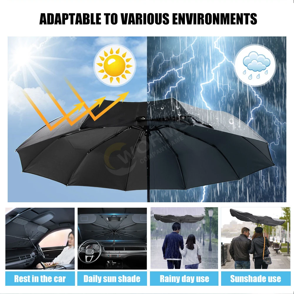 Car Sunshades Umbrella Car Windshield Sun Shade UV Protection Parasol Summer Sun Visor Interior Accessories for Auto Shading