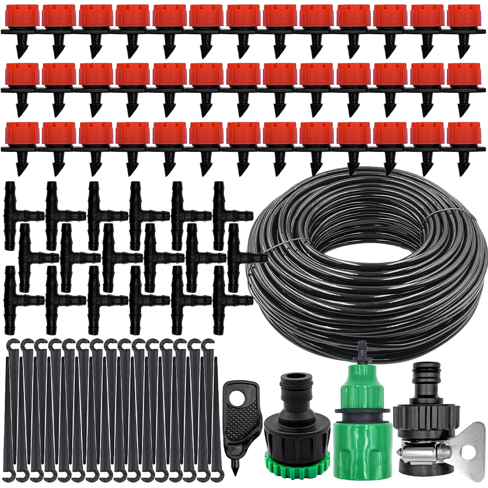 15M-25M Micro Drip Watering Kit Garden DIY Automatic Irrigation System ...