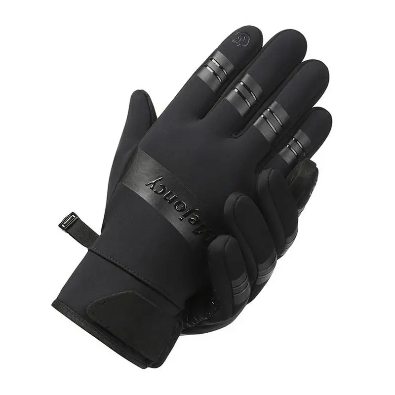 

Winter Gloves For Men Winter Bike Gloves Windproof Cold Weather Gloves Waterproof With Soft Lining Touchscreen Texting For Men