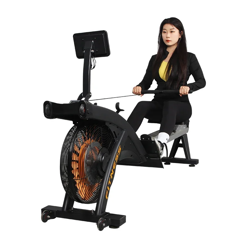 Commercial use folding air rowing machine air assault rower resistance assault rower gym equipment