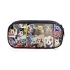 Cartoon Hamster Print Pencil Bag Women Cute Animals Cosmetic Cases For Teenager Pencil Box School Stationary Bags Supplies 3