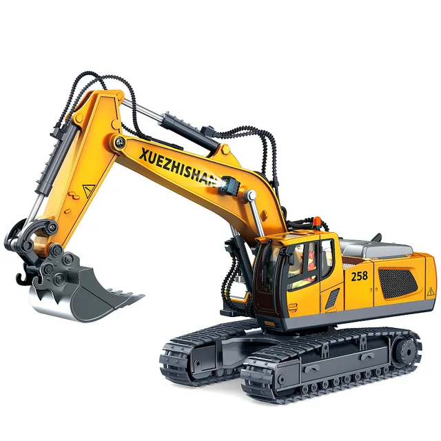 Remote Control Alloy Excavator Bulldozer Dump Truck Toy Engineering Vehicle Combination Simulation Engineering Vehicle Model Toy 4