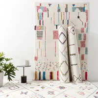 Carpet for Living Room Ethnic Style Large Area Fluffy Children Bedroom Rug Home Decoration Cloakroom Plush Mat ковер Tapete 러그 2