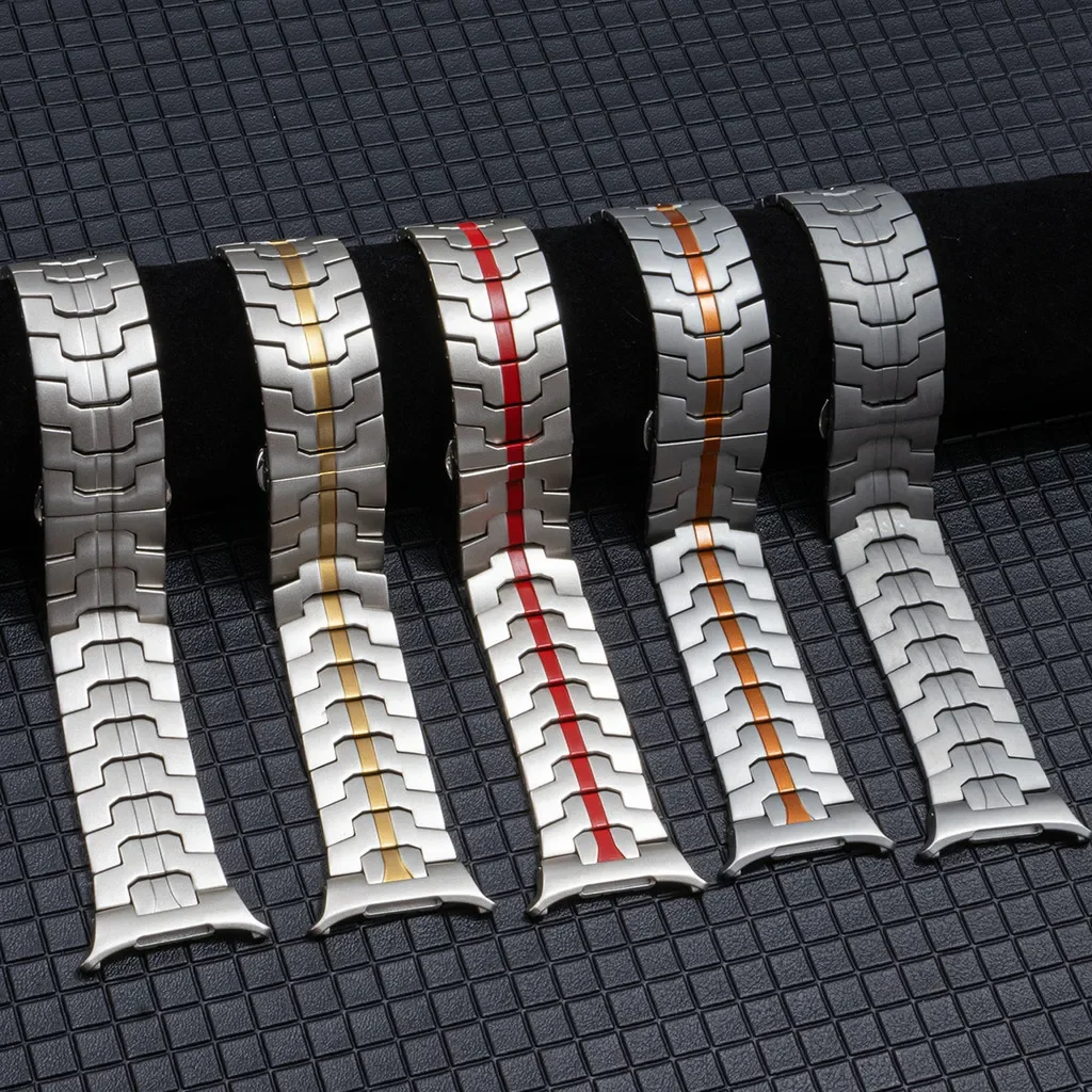 Luxury Titanium Metal Band for Men – Premium Bracelet Strap for Smartwatches