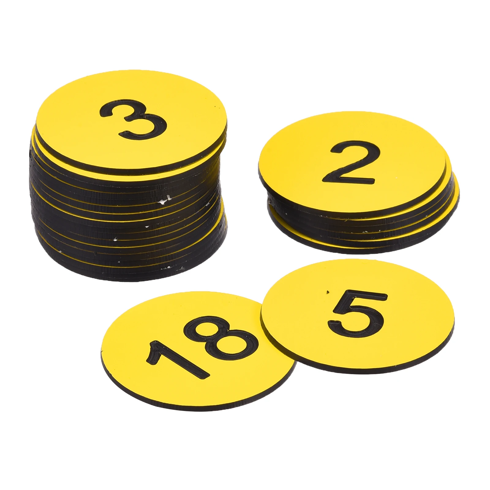 Plastic Number Tags Uxcell Plastic Number Tag 1-25 Digital Tags Sign Tag Acrylic Engraved Yellow with Self-Adhesive Pack of 25