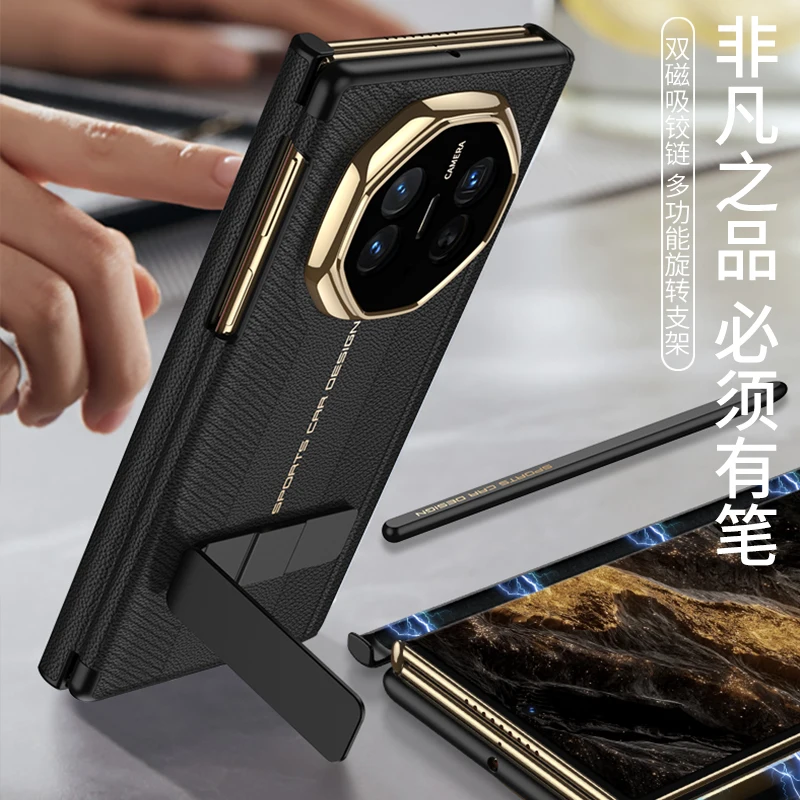 حافظة لهاتف هواوي ميت XT شفافة للأعمال قابلة للطي...