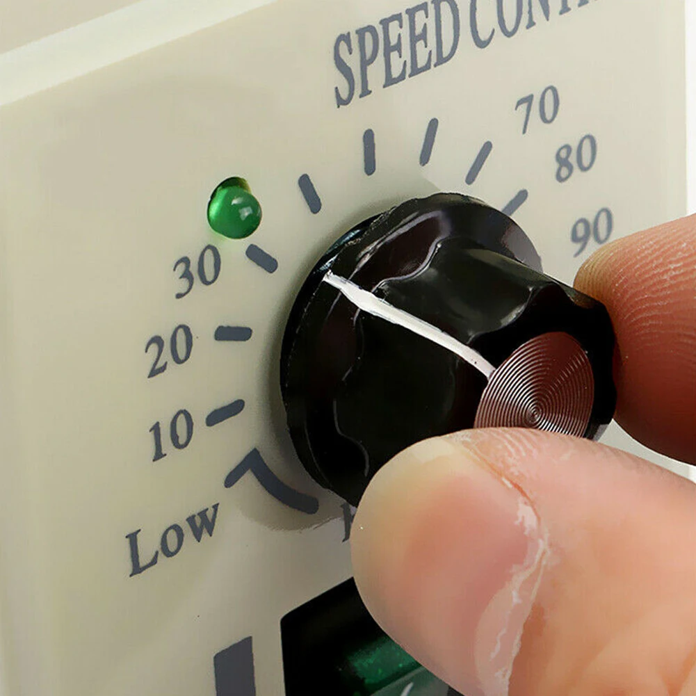 

High Quality Knob Motor Speed Controller for DC Motors up to 400W with Stepless Speed Regulation and Soft Start Function