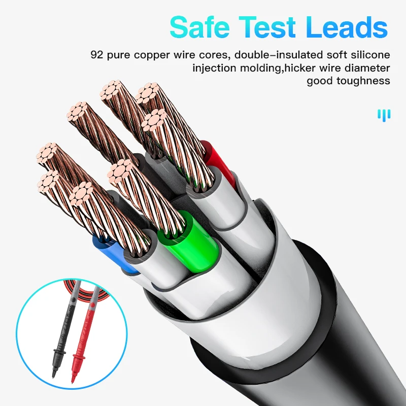 9999 Counts Digital Multimeter Temp Auto Range 1000V 10A Tester Meter Ohm Hz Capacitance REL True RMS AC DC DMM Multitester digital multimeter multimeter tester