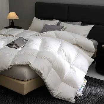 Couette Queen Size 4 saisons : 95% duvet d'oie hongrois, hôtel de luxe, 220 x 240 cm 1