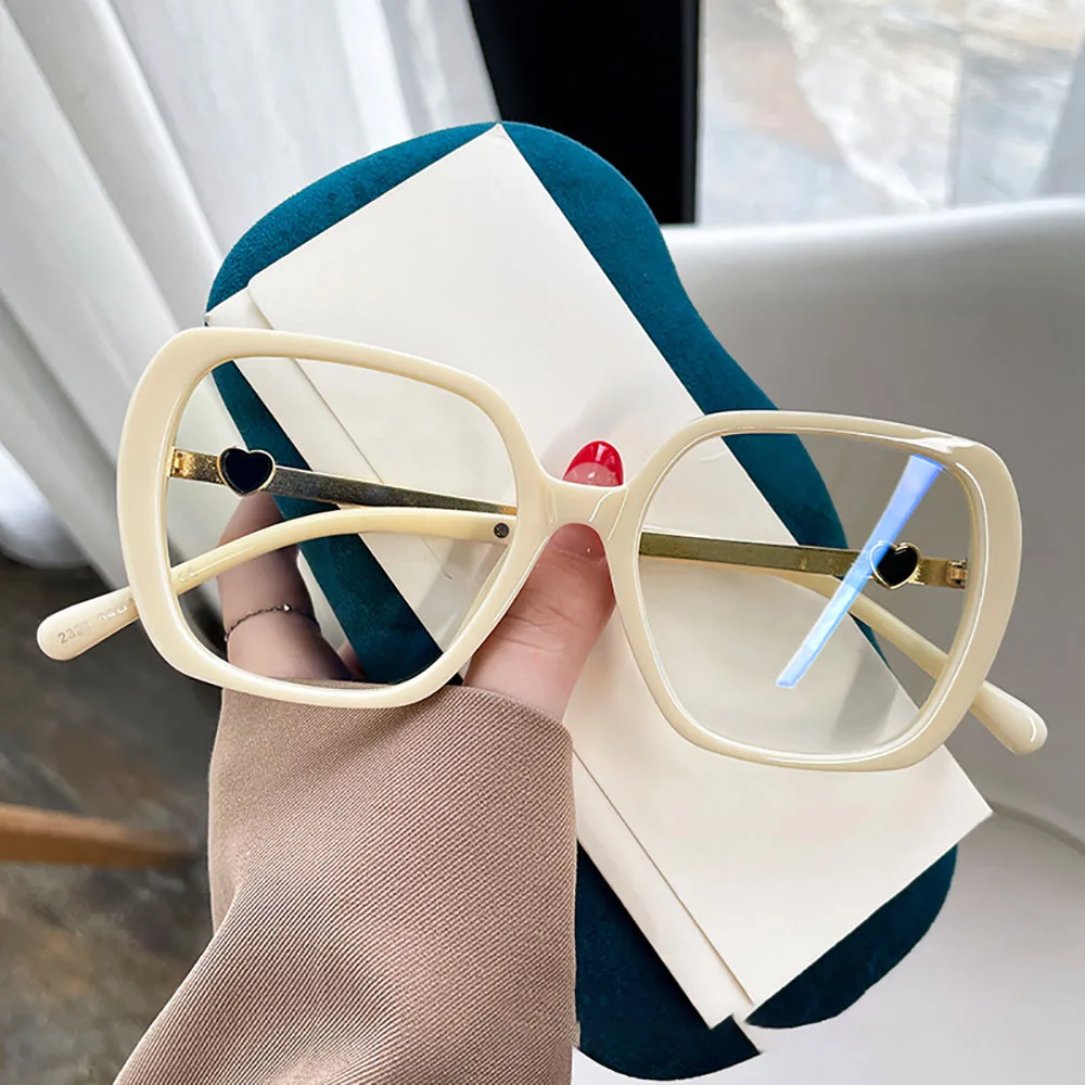 Trend Large Optical Glasses Frames Fashion Square Eyewear Frame Women Men Anti-blue Light Goggles Computer Anti Radiation