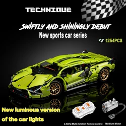 Urban Technology – voiture de sport pour enfants, jouets éducatifs, blocs de construction, course verte, très adaptés aux garçons, cadeaux d'anniversaire, 1254 