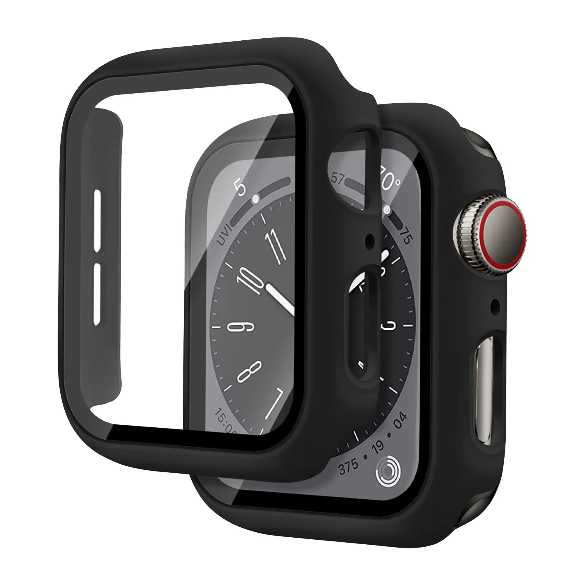Premium Tempered Glass & Protective Case for Smartwatch Screen Protection
