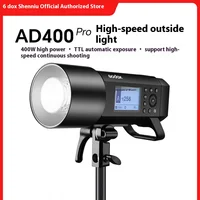 Godox AD400 Pro WITSTRO All-in-One Outdoor Flash AD400Pro Li-on Battery TTL HSS with Built-in 2.4G Wireless X System 1