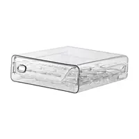 Eggs Organizer Drawer Transparent Egg Holder Double Layers Eggs Container for Cabinet Kitchen Countertop Fridge Cupboard 2