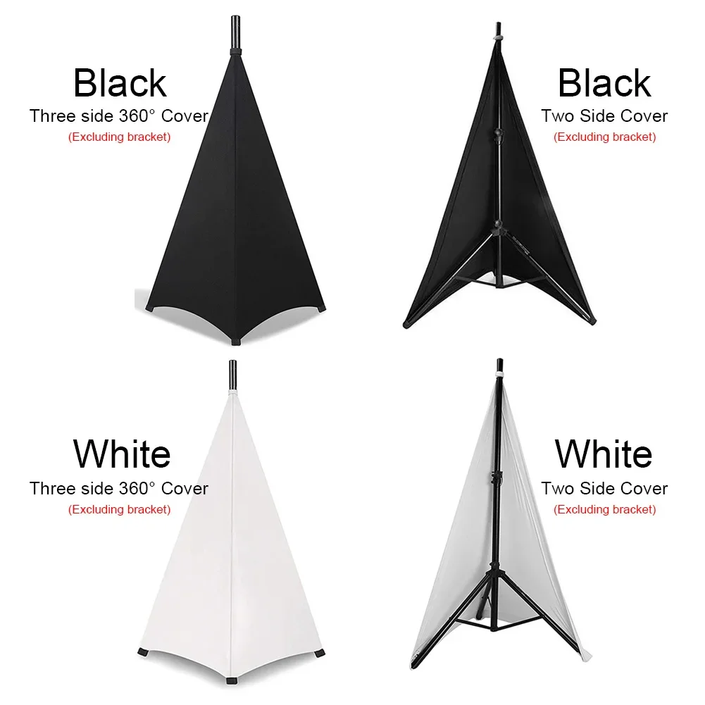 Speaker Stand Cover Universal Flexible Stretchable Lighting Tripod Stands Skirt Scrim Cover for DJ Light Speaker Stand Accessory