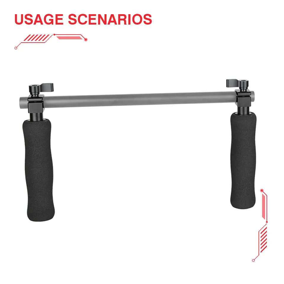 braçadeira de haste única para câmera montagem no ombro rig 15mm haste