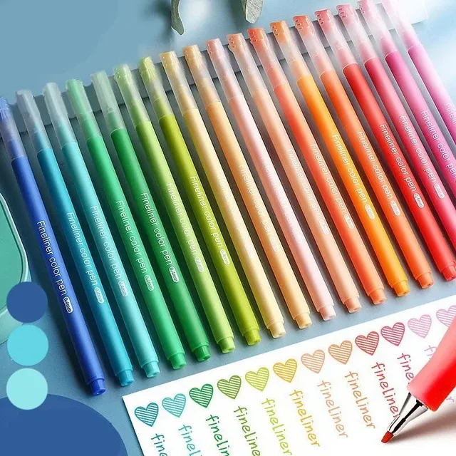10 Color Morandi Colorful Gel Pen Student Note Marker Notebook Painting Graffiti Color Pen Stationery Office School Supplies 1