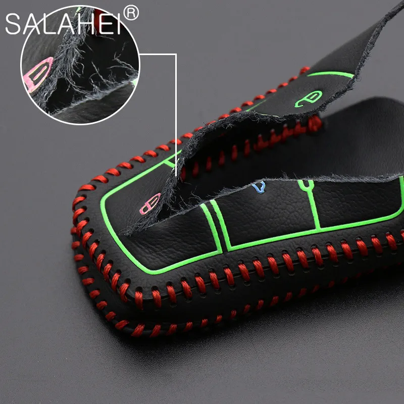 Luminous Car Key Case Shell For Great Wall Haval Coupe H7 H8 H9 GMW H6 Smart Cover Color Stripe Remote Fob Shell Case Keychain
