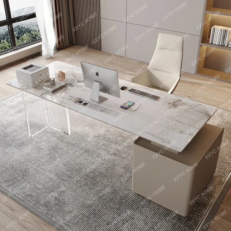 

Modern Acrylic Office Desks County Float Design Household Study Computer Office Desks Bureau Meuble Working Equipment QF50OD