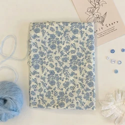 Elegant Vintage Floral Printed 100% Cotton Fabric, Perfect for Sewing Apparel and Accessories (SKY BLUE)