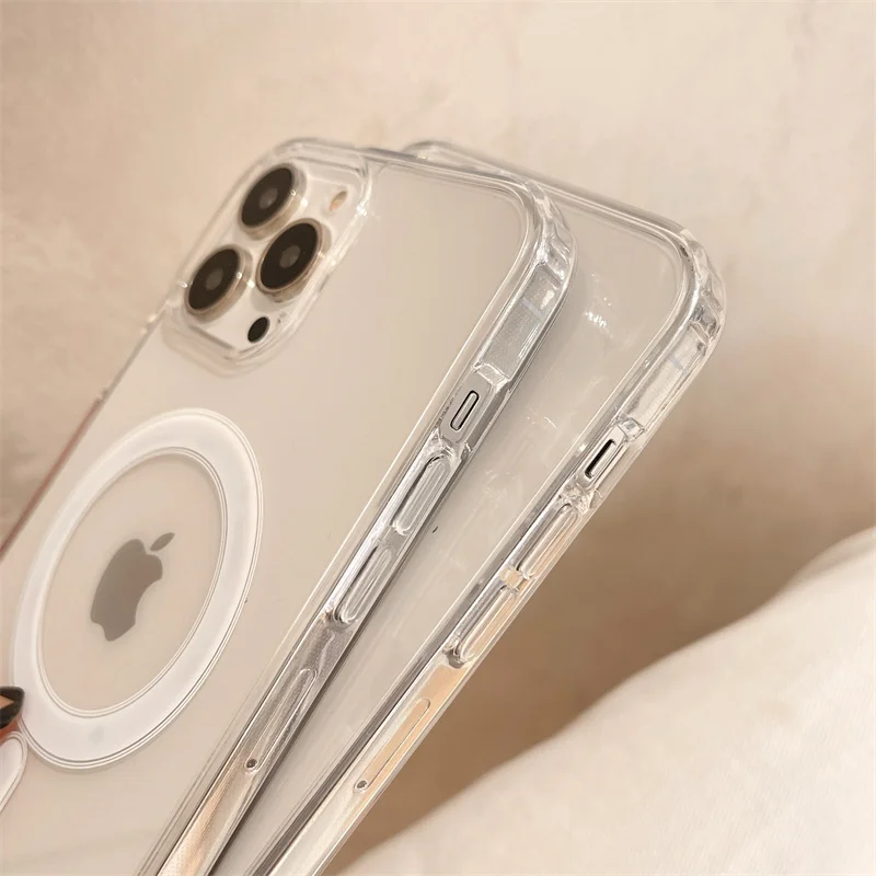 Premium Clear Magnetic Wireless Charging Animation Case