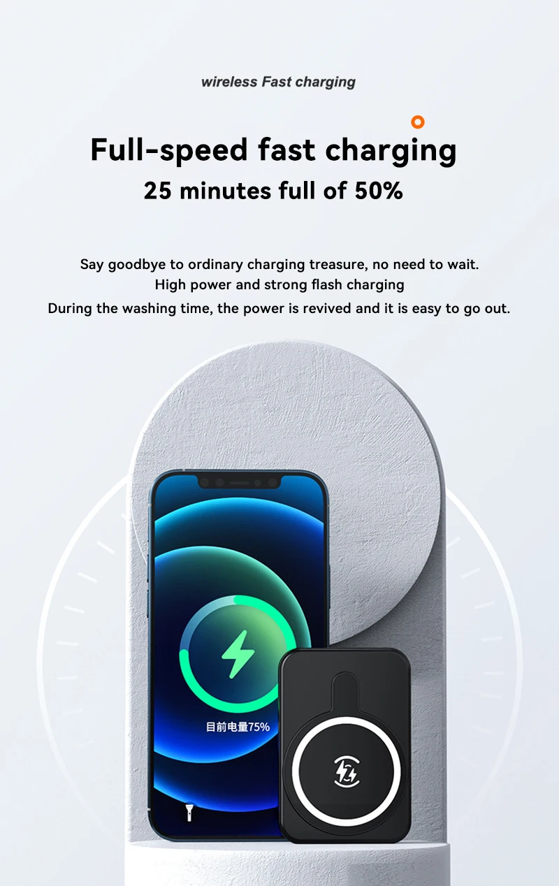 Xiaomi 50000mAh Wireless Magnetic Power Bank 15W Super Fast Charging Portable Battery Charger For iPhone Huawei Samsung 2024 New 7 S2e39ca3c30f34916acdf11f1ed3211b76