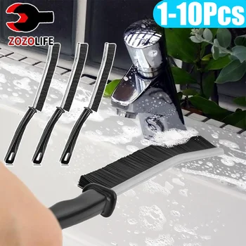 Spazzola per la pulizia delle fessure spazzola per la pulizia delle fessure a tesa dura per setole angolate rigide piastrelle bagno cucina strumento per la pulizia della toilette 1