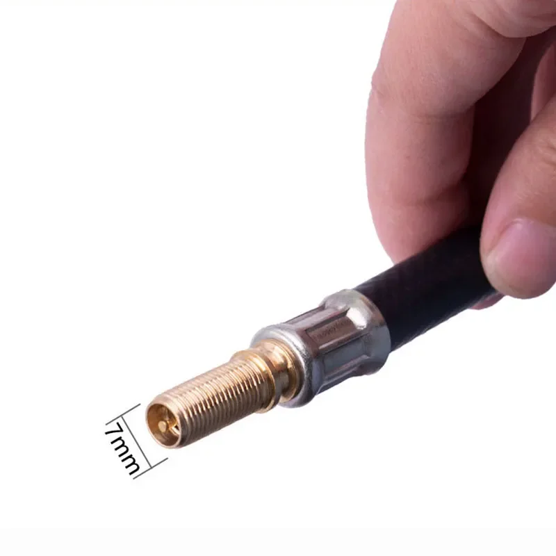 Bicycle Valve Flexible Hose Tire Valve Inflatable Rubber Hose MTB Road Bike Car Wheels Tyre Stems Extensions Tube Adapter bicycle valve adapter bicycle valve extender bicycle valve bicycle air valve