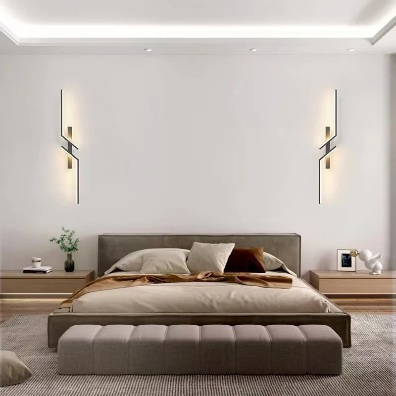 Nordic Minimalistischen Lange Wand Lampe Moderne Rohr Leuchte Licht Innen  Wohnzimmer Schlafzimmer LED Nacht Lampen Wohnkultur Leuchten Von 28,51 €