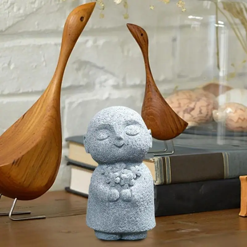 Buddha Aquarium Ornament Decoration Small Monk Statues Creative Desktop Ornaments For Miniature