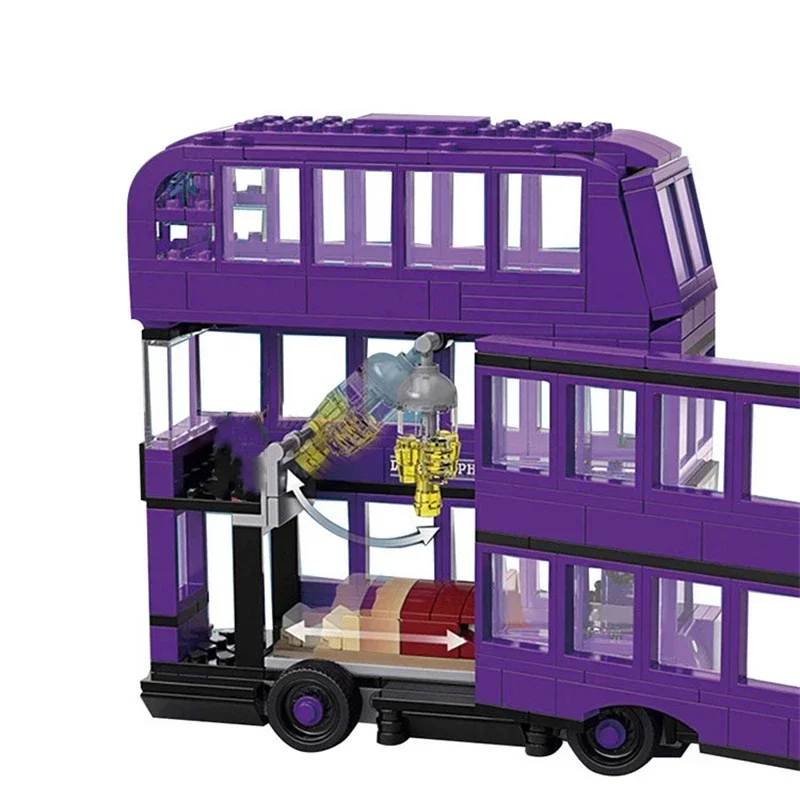 Double-deck Bus Magical Knights Book Building Block Toys Brick Kids Children Gift