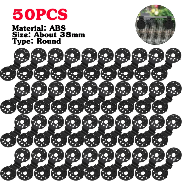 Black 50pcs Round