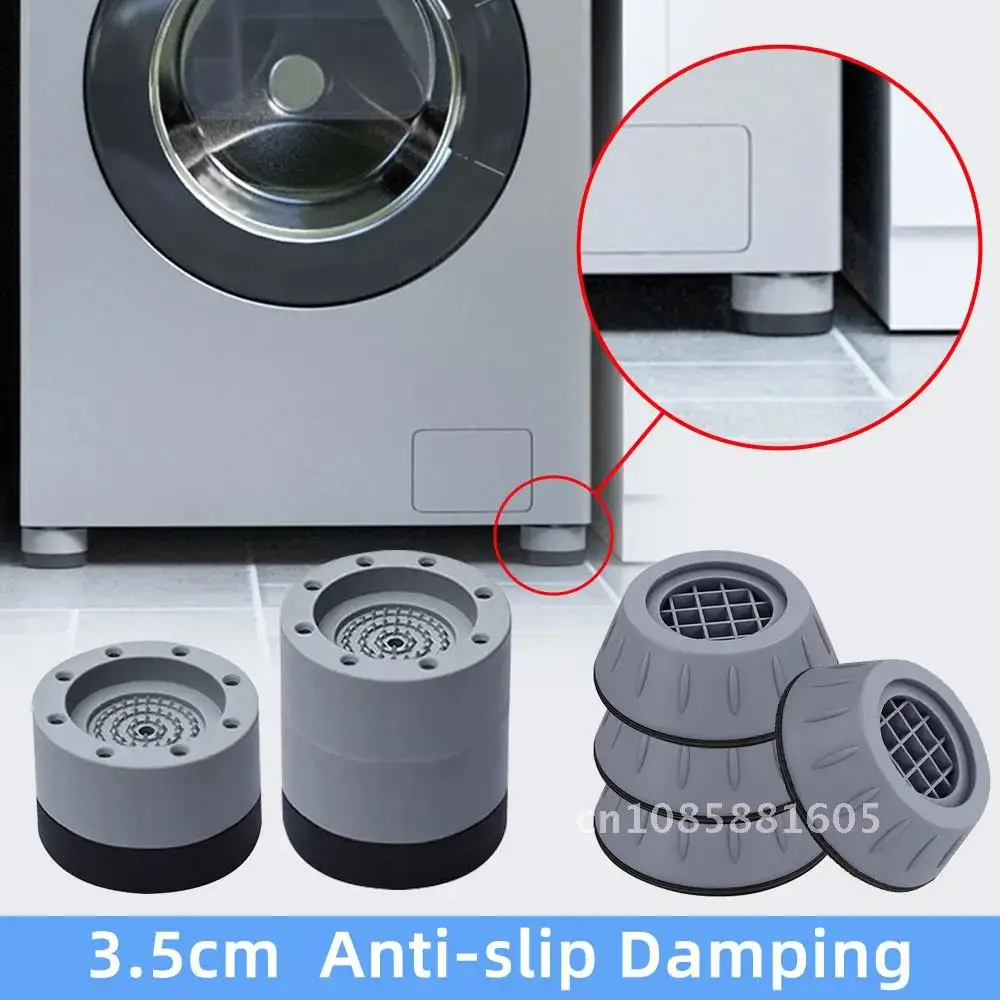 

Rubber Feet Legs Mat Universal Anti-vibration Pads 4Pcs Washing Machine Noise-reducing Leg Base for Furniture Anti Vibration Pad