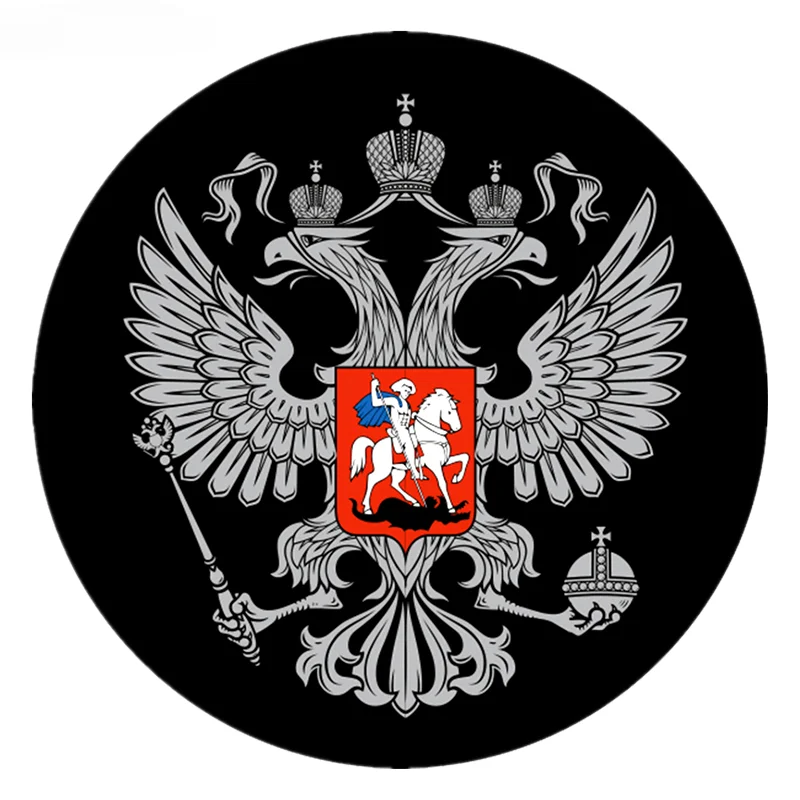 

Funny Car Stickers Eagles Round Russian Federation Emblem And Decals 10cm*10cm