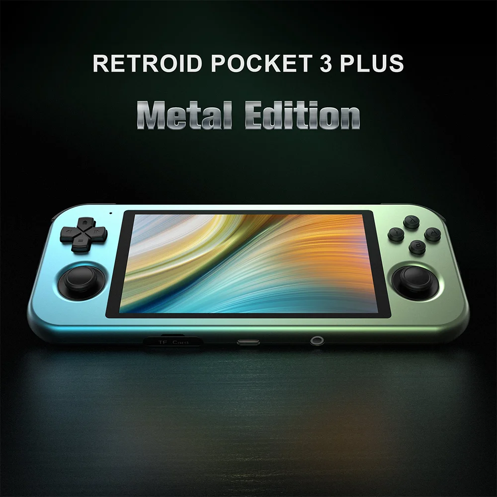 

Retroid Pocket 3Plus Metal Edition 4.7Inch Touch Screen Handheld Game Player 4G+128G Android 11 4500mAh Pocket 3+ Gaming Console