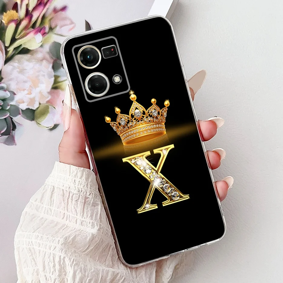 Crown Letters Soft Silicone Phone Case