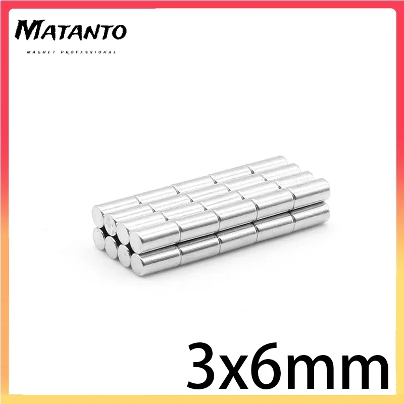 20/50/100/500/1000PCS 3×6 Small Search Minor Magnet 3mm x 6mm Bulk Round Neodymium Magnets 3x6mm Disc Magnets strong 3*6 mm