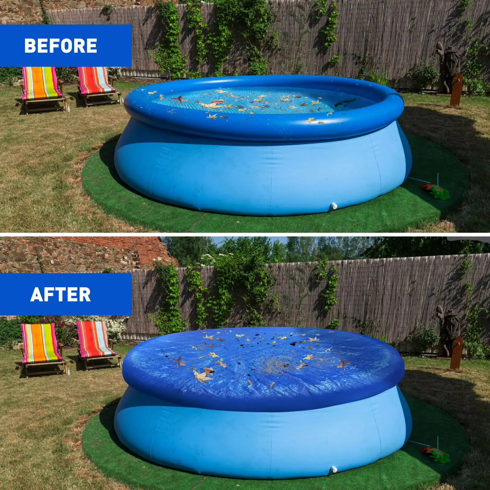 Round Swimming Pool Protective Cover Insulation Film Dustproof Cover For Outdoor Garden Frame Pools 183/244/305/366/457cm