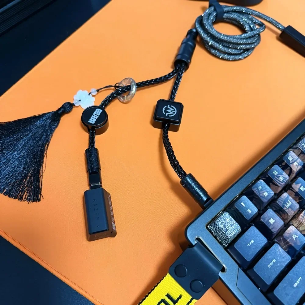 Winshop magnetic axis keyboard air plug cable double head series