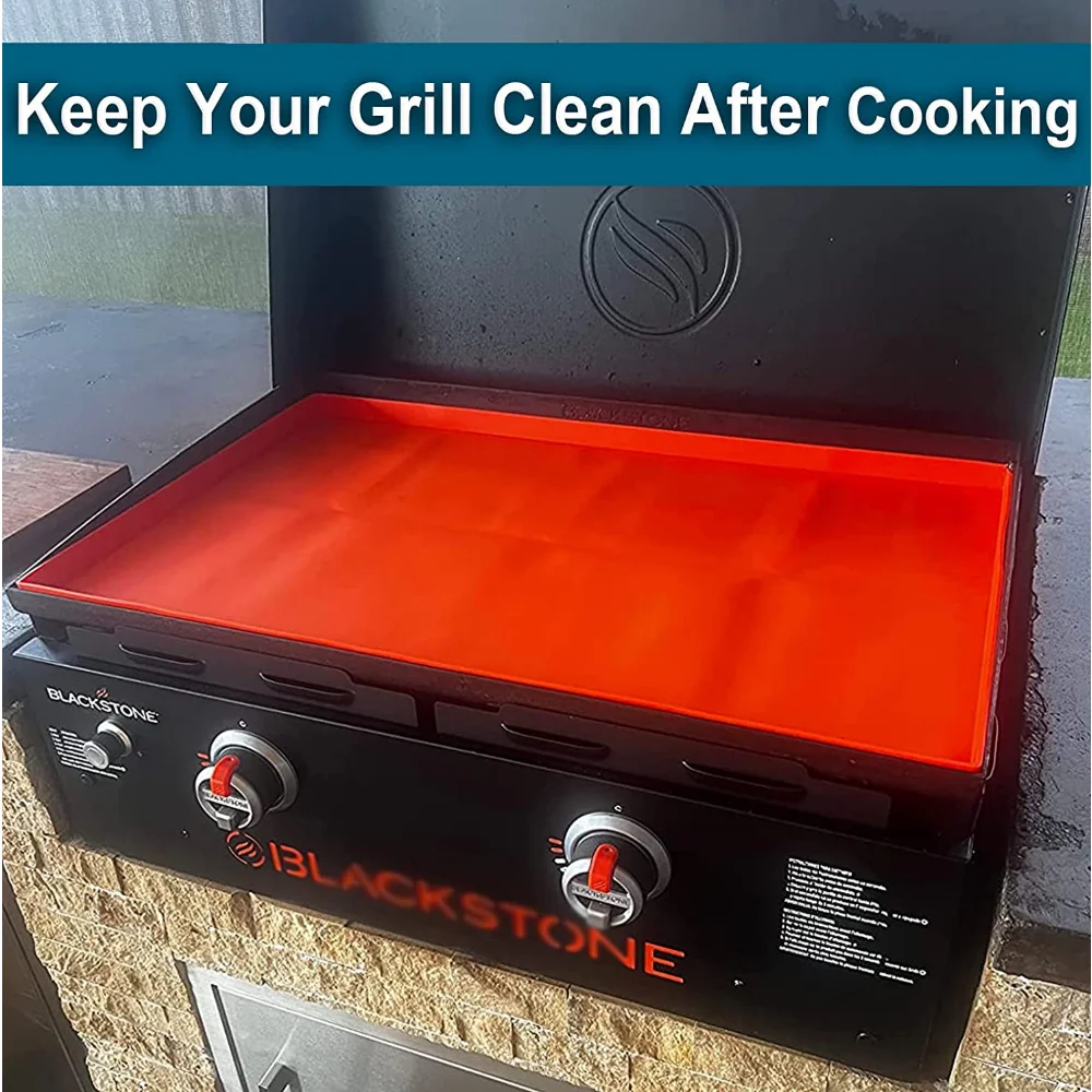 Favfully Tapis de cuisson en silicone de 43,2 cm, tapis de protection pour  barbecue Blackstone 43,2 cm – Tapis en silicone de qualité alimentaire