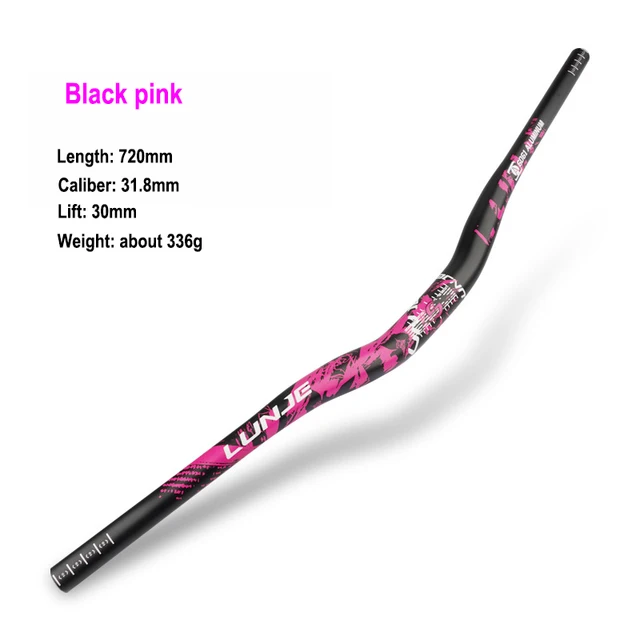 Guidon De Vélo Rétro – Aluminium Courbé – 31,8 X 640 Mm – Noir – Universel – Sans Marque